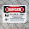 Signmission Radiation & Laser Sign, 10 in H x 14 in W, Plastic, Rectangle OS-2PACK-DS-P-1014-L-1419 - alternate 2